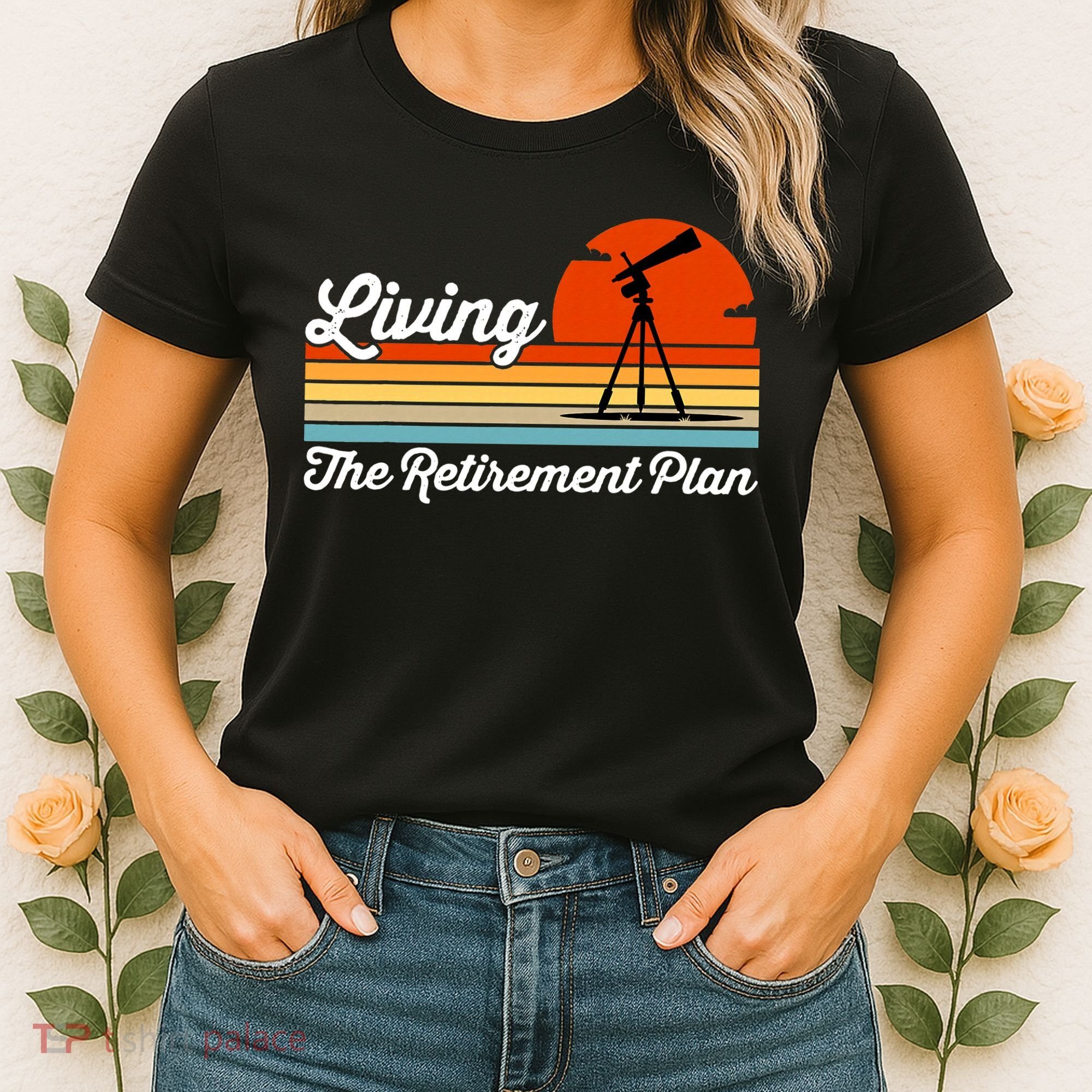 Retirement Plan Sky Observing Telescope Astronomy Fan Women's T-Shirt