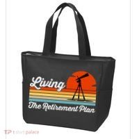 Retirement Plan Sky Observing Telescope Astronomy Fan Tote Bag thumb 3