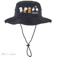 Rock Paper Scissors Razor Tipped Murder Mittens Fun Cat Paws Bucket Hat thumb 0