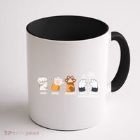 Rock Paper Scissors Razor Tipped Murder Mittens Fun Cat Paws Coffee Mug thumb 1