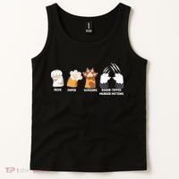 Rock Paper Scissors Razor Tipped Murder Mittens Fun Cat Paws Tank Top thumb 2