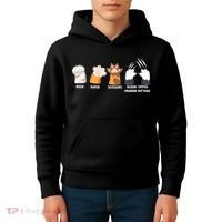 Rock Paper Scissors Razor Tipped Murder Mittens Fun Cat Paws Kids Hoodie thumb 4