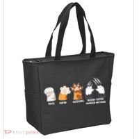 Rock Paper Scissors Razor Tipped Murder Mittens Fun Cat Paws Tote Bag thumb 2