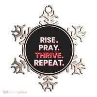 Rise. Pray. Thrive. Repeat Ornament thumb 0