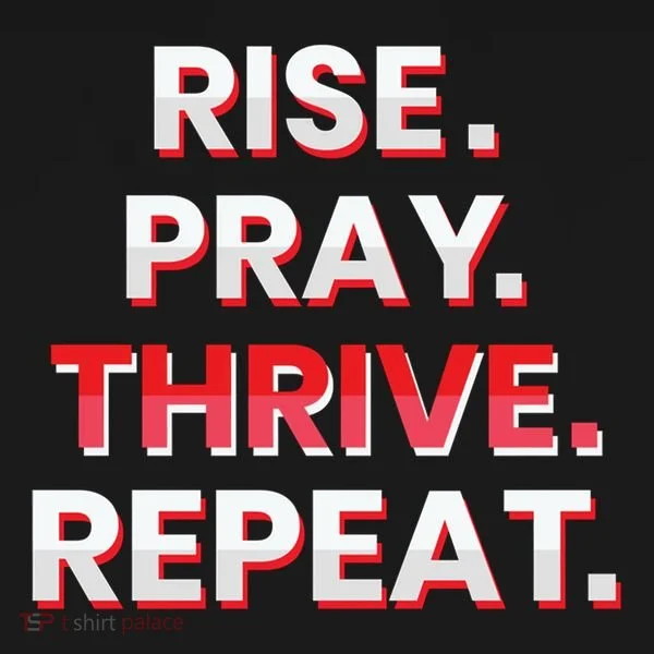 Rise. Pray. Thrive. Repeat Toddler Hoodie