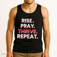 Rise. Pray. Thrive. Repeat Tank Top thumb 3