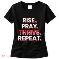 Rise. Pray. Thrive. Repeat Women's T-Shirt thumb 0
