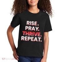 Rise. Pray. Thrive. Repeat Kids T-Shirt thumb 2