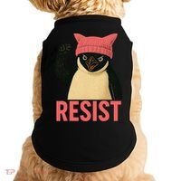 Resist Penguin Tariff Hands Off Protest March Hat USA Doggie Tank thumb 0