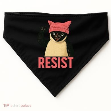 Resist Penguin Tariff Hands Off Protest March Hat USA USA-Made Doggie Bandana