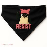 Resist Penguin Tariff Hands Off Protest March Hat USA USA-Made Doggie Bandana thumb 0