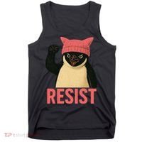 Resist Penguin Tariff Hands Off Protest March Hat USA Tank Top thumb 0