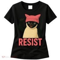 Resist Penguin Tariff Hands Off Protest March Hat USA Women's T-Shirt thumb 0