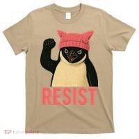 Resist Penguin Tariff Hands Off Protest March Hat USA T-Shirt thumb 0