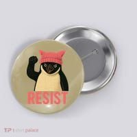 Resist Penguin Tariff Hands Off Protest March Hat USA Button thumb 0