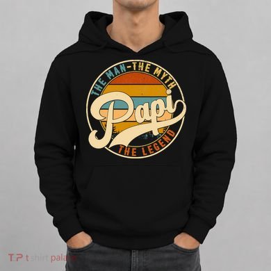 Retro Papi The Man The Myth The Legend Funny FatherS Day Hoodie