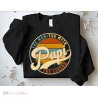 Retro Papi The Man The Myth The Legend Funny FatherS Day Sweatshirt thumb 2