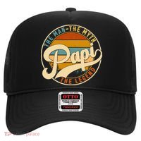 Retro Papi The Man The Myth The Legend Funny FatherS Day Hat thumb 0