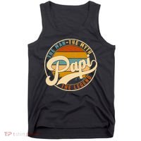 Retro Papi The Man The Myth The Legend Funny FatherS Day Tank Top thumb 0
