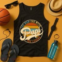 Retro Papi The Man The Myth The Legend Funny FatherS Day Tank Top thumb 4