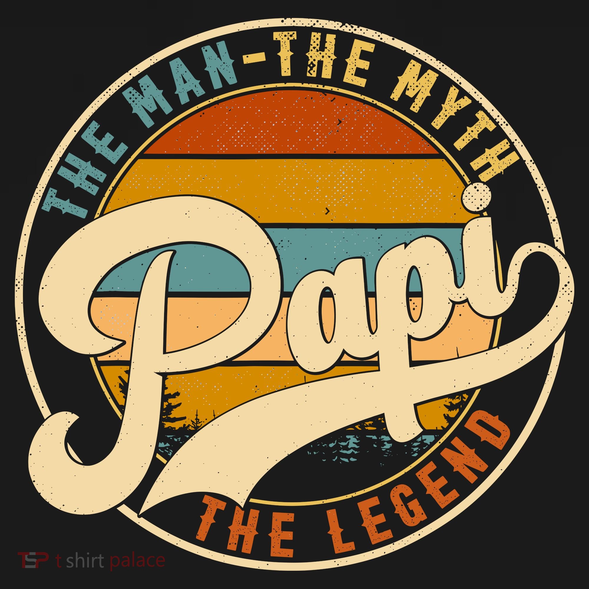 Retro Papi The Man The Myth The Legend Funny FatherS Day Visor