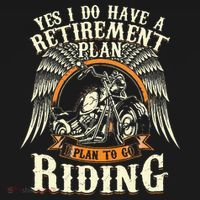 Retirement Plan To Go Riding Gift Motorcycle Riders Biker Doggie Tank thumb 4