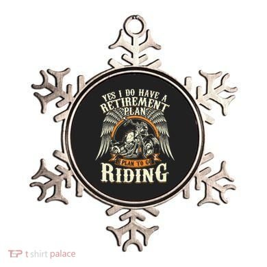 Retirement Plan To Go Riding Gift Motorcycle Riders Biker Ornament