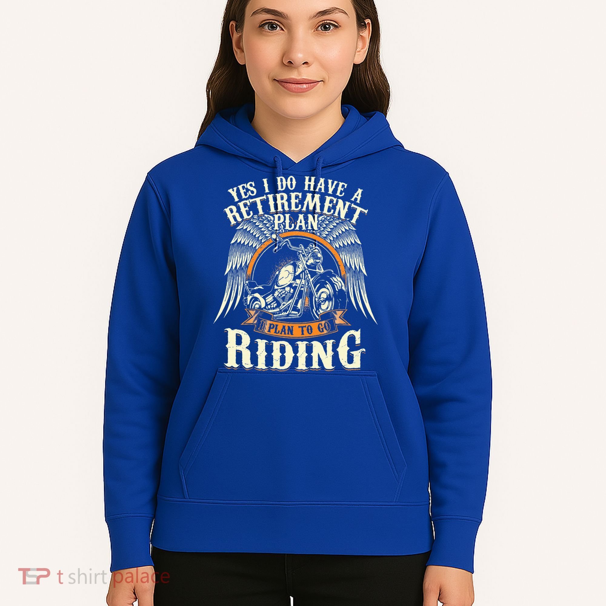 Retirement Plan To Go Riding Gift Motorcycle Riders Biker Hoodie