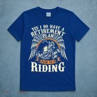 Retirement Plan To Go Riding Gift Motorcycle Riders Biker T-Shirt thumb 5