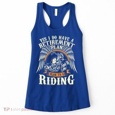 Retirement Plan To Go Riding Gift Motorcycle Riders Biker Women's Tank Top