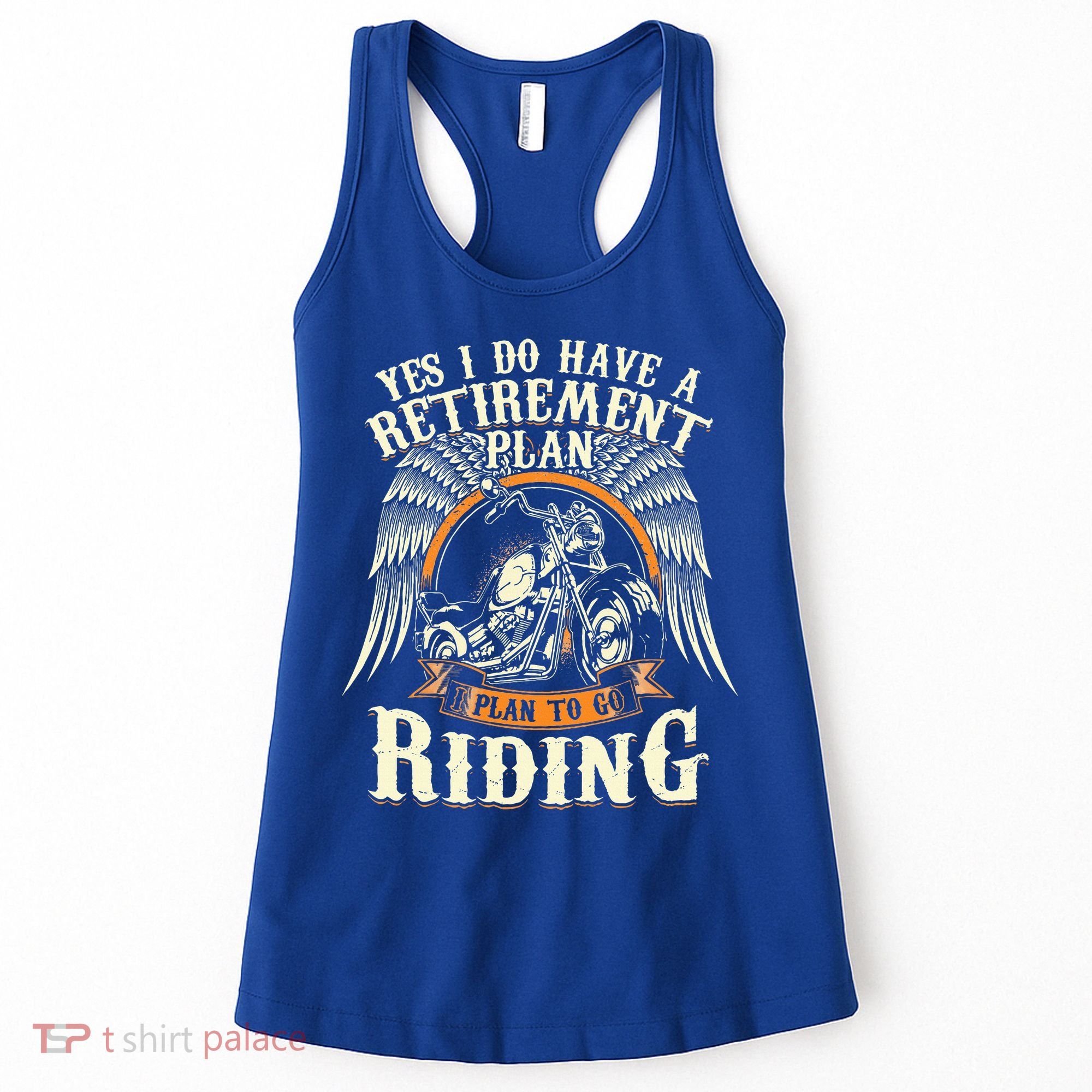 Retirement Plan To Go Riding Gift Motorcycle Riders Biker Women's Tank Top