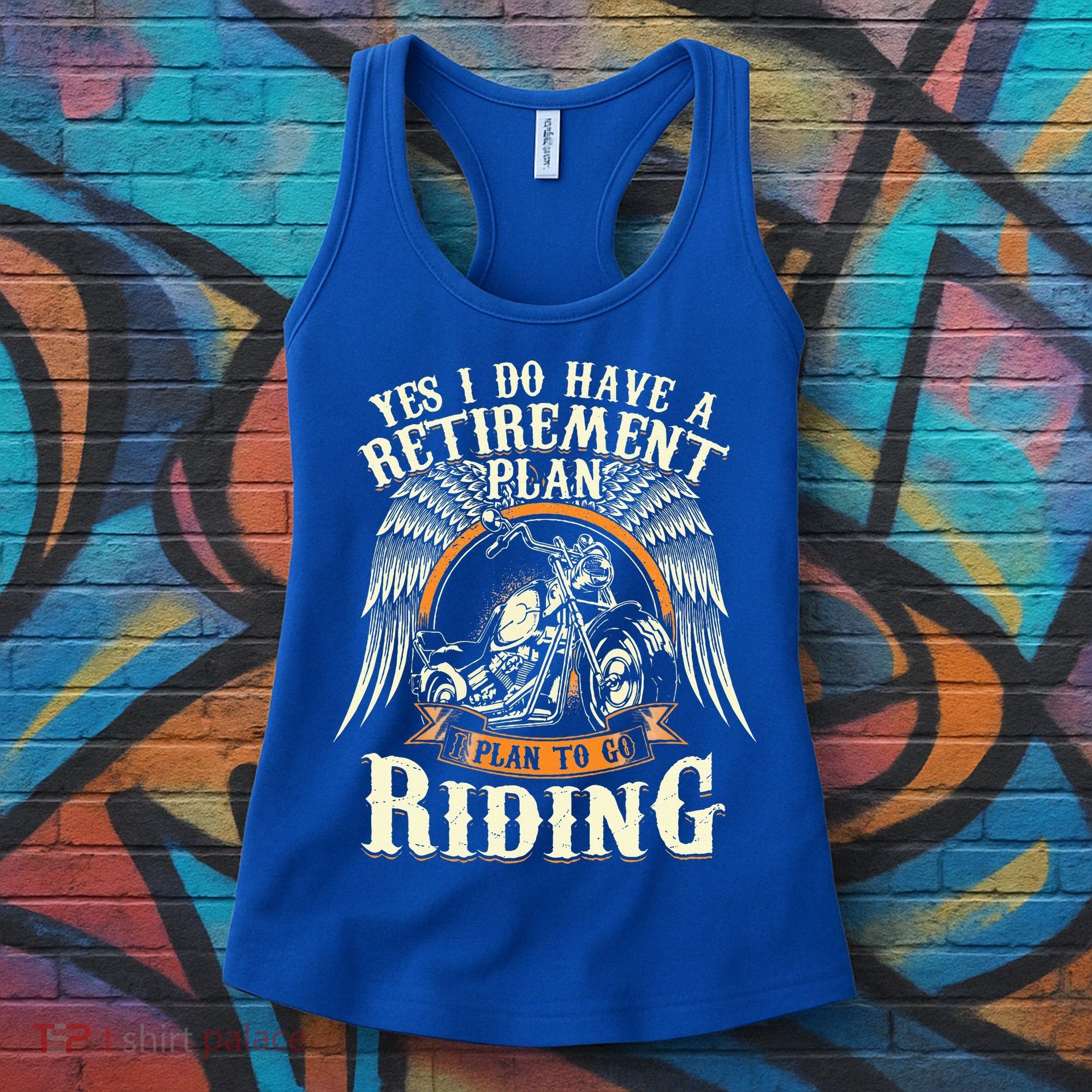 Retirement Plan To Go Riding Gift Motorcycle Riders Biker Women's Tank Top