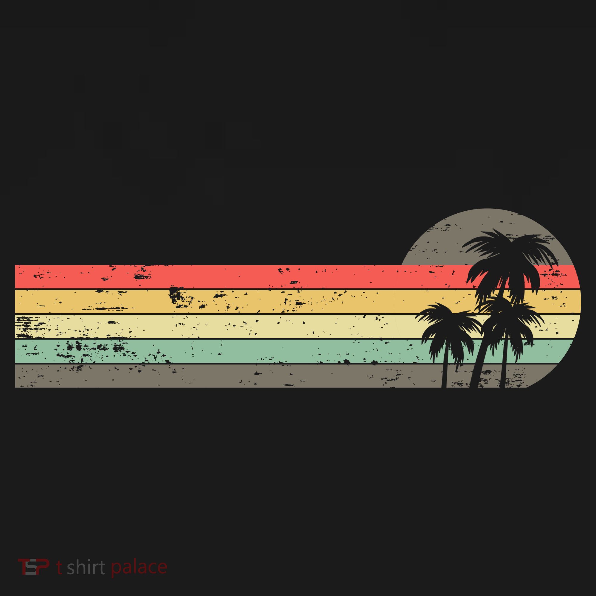 Retro Palm Tree Tropical Summer Beach Vacation  Bucket Hat