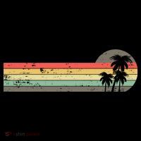 Retro Palm Tree Tropical Summer Beach Vacation  Women's Hoodie thumb 2