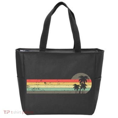 Retro Palm Tree Tropical Summer Beach Vacation  Tote Bag