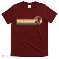 Retro Palm Tree Tropical Summer Beach Vacation  T-Shirt thumb 0