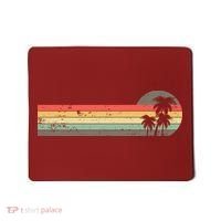 Retro Palm Tree Tropical Summer Beach Vacation  Mousepad thumb 0