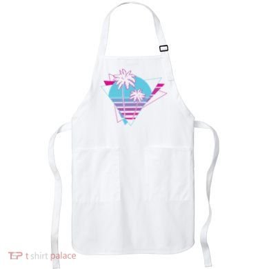 Retro Palm Tree Tropical Sunset Apron