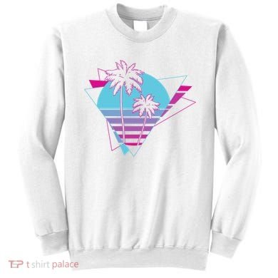 Retro Palm Tree Tropical Sunset Sweatshirt