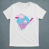 Retro Palm Tree Tropical Sunset T-Shirt thumb 5