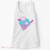 Retro Palm Tree Tropical Sunset Women's Tank Top thumb 0
