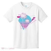 Retro Palm Tree Tropical Sunset Kids T-Shirt thumb 0