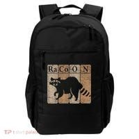 Racoon Periodic Table Chemistry Elements Funny Raccoon Lover Backpack thumb 0