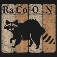 Racoon Periodic Table Chemistry Elements Funny Raccoon Lover Backpack thumb 2