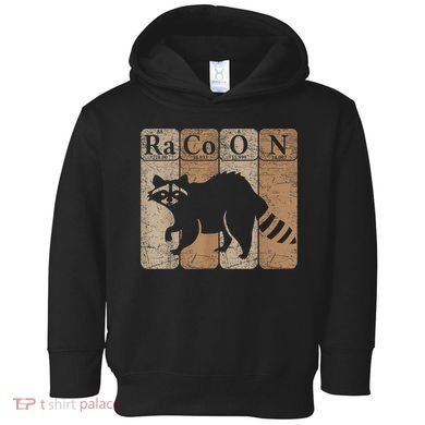 Racoon Periodic Table Chemistry Elements Funny Raccoon Lover Toddler Hoodie