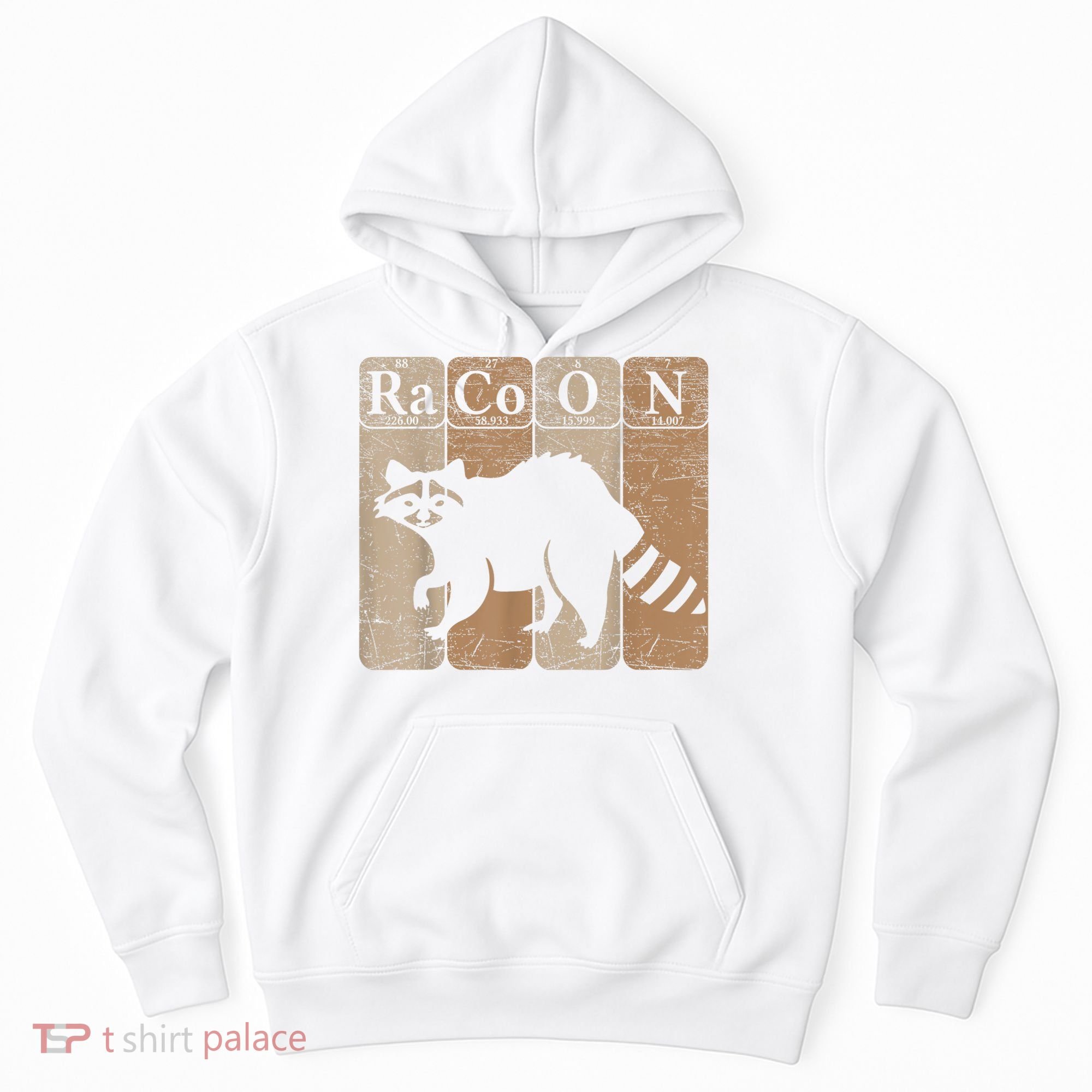 Racoon Periodic Table Chemistry Elements Funny Raccoon Lover Hoodie