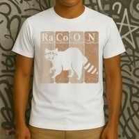 Racoon Periodic Table Chemistry Elements Funny Raccoon Lover T-Shirt thumb 3