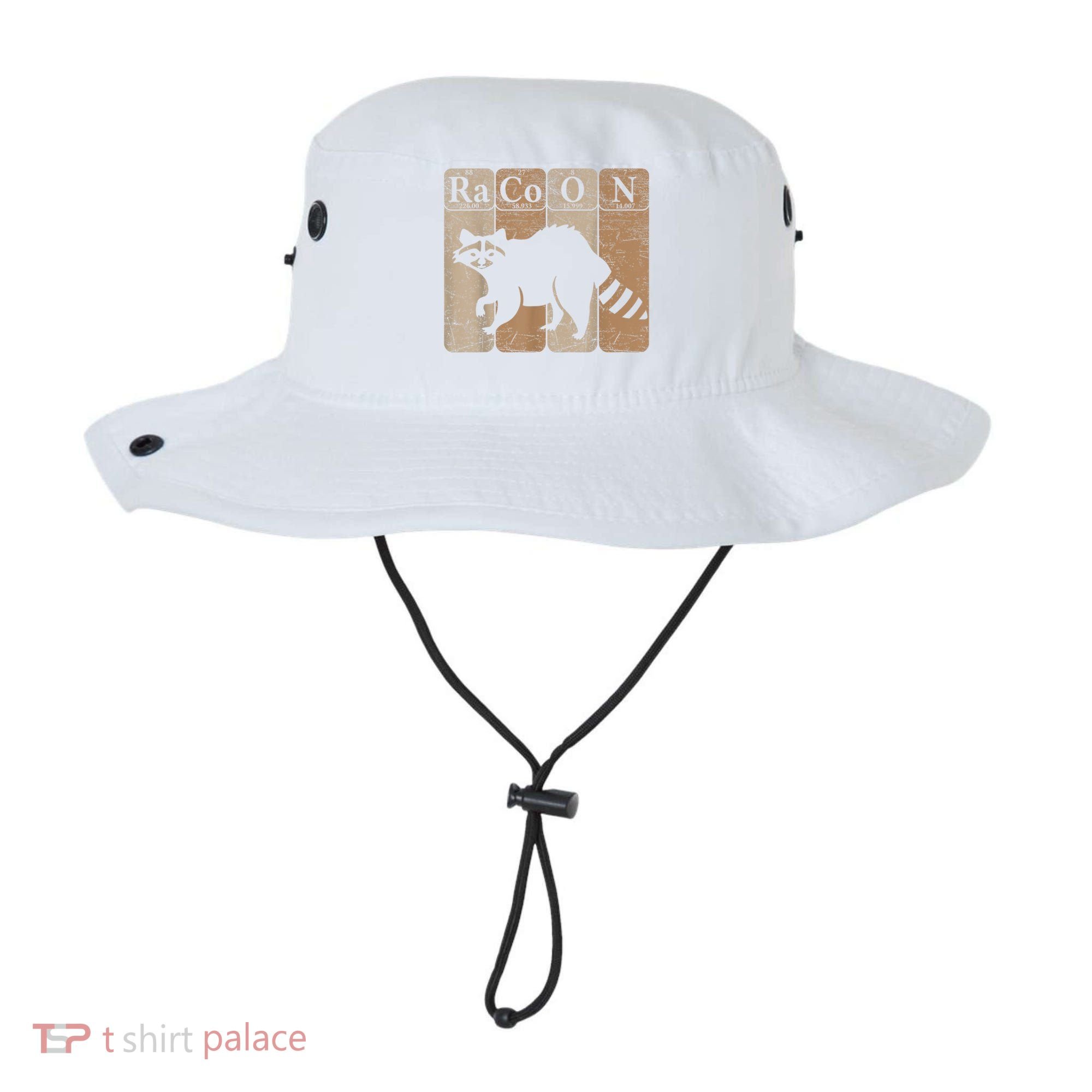 Racoon Periodic Table Chemistry Elements Funny Raccoon Lover Bucket Hat