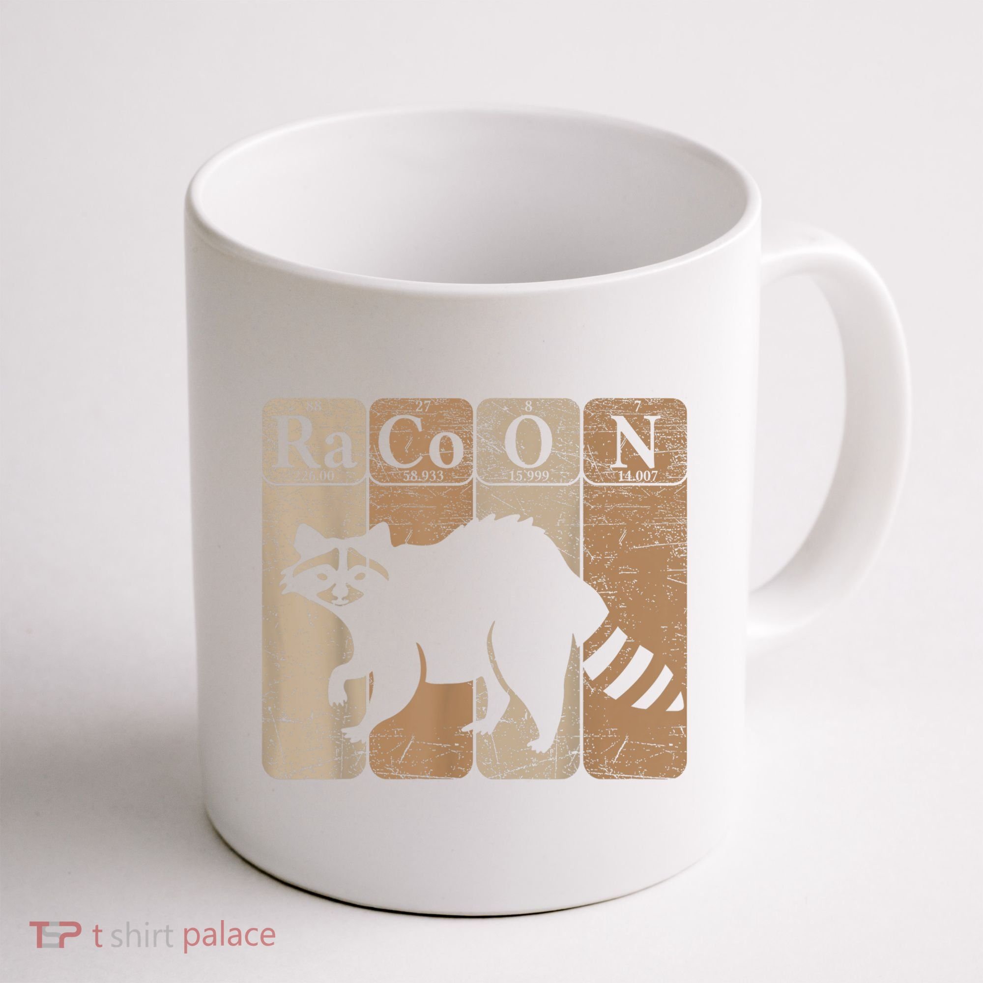 Racoon Periodic Table Chemistry Elements Funny Raccoon Lover Coffee Mug