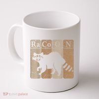 Racoon Periodic Table Chemistry Elements Funny Raccoon Lover Coffee Mug thumb 0